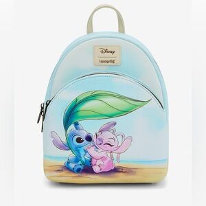 Loungefly Disney Lilo & Stitch & Angel Beach Date Mini Backpack